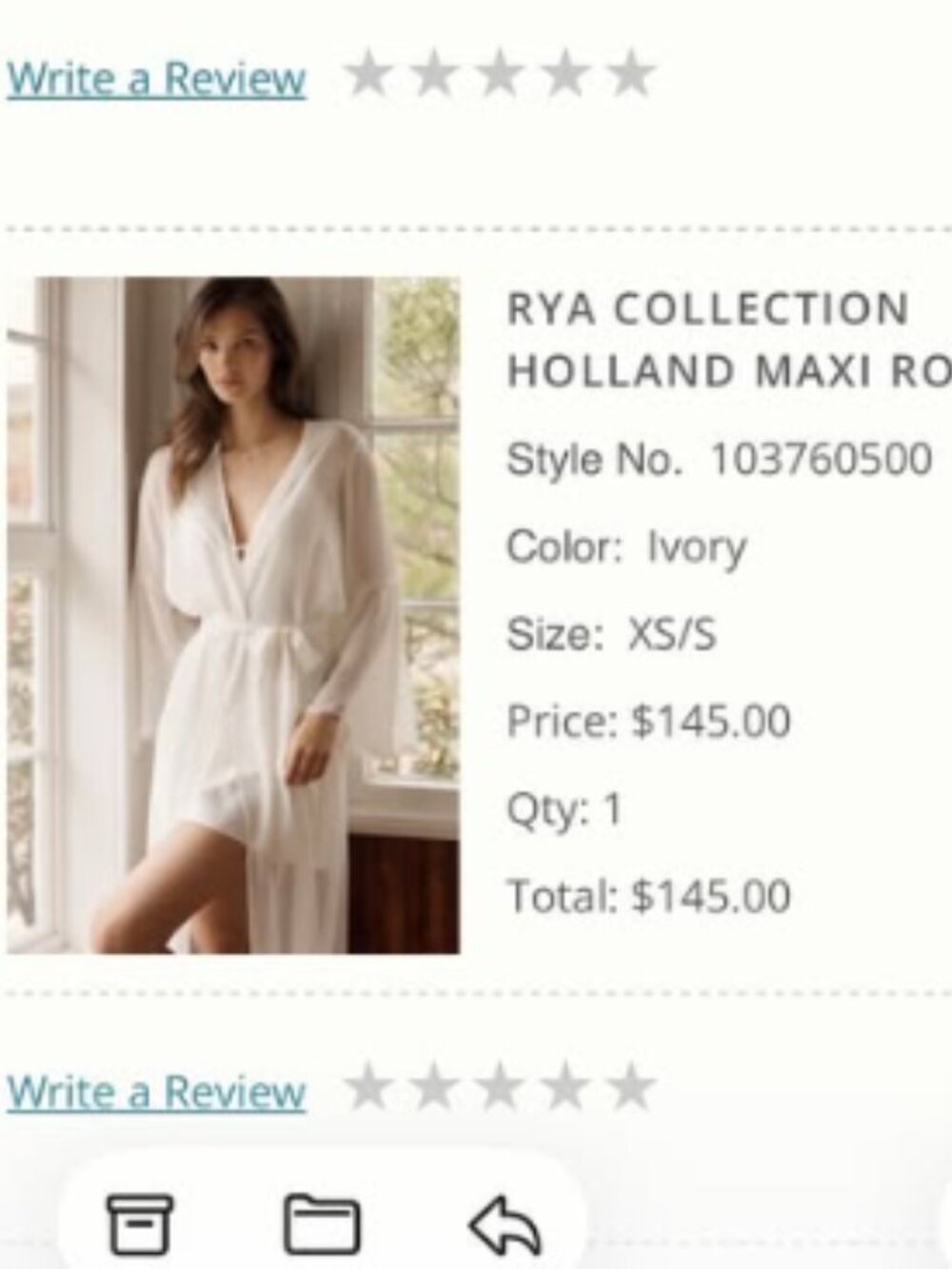 Rya Collection Holland Maxi Robe - Picture 2 of 3